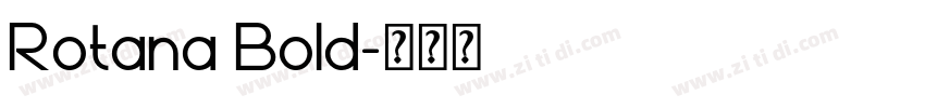 Rotana Bold字体转换